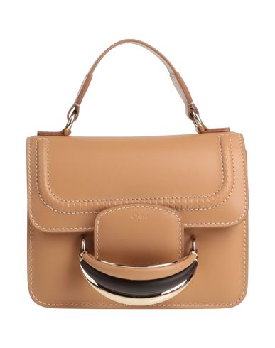 Chloé Woman Handbag Sand Size - Calfskin, Lambskin In Beige