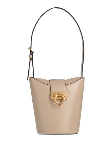 Ferragamo Woman Handbag Beige Size - Calfskin