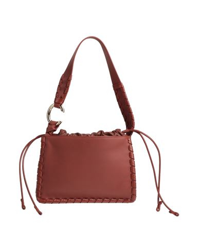 Chloé Woman Shoulder Bag Brick Red Size - Soft Leather