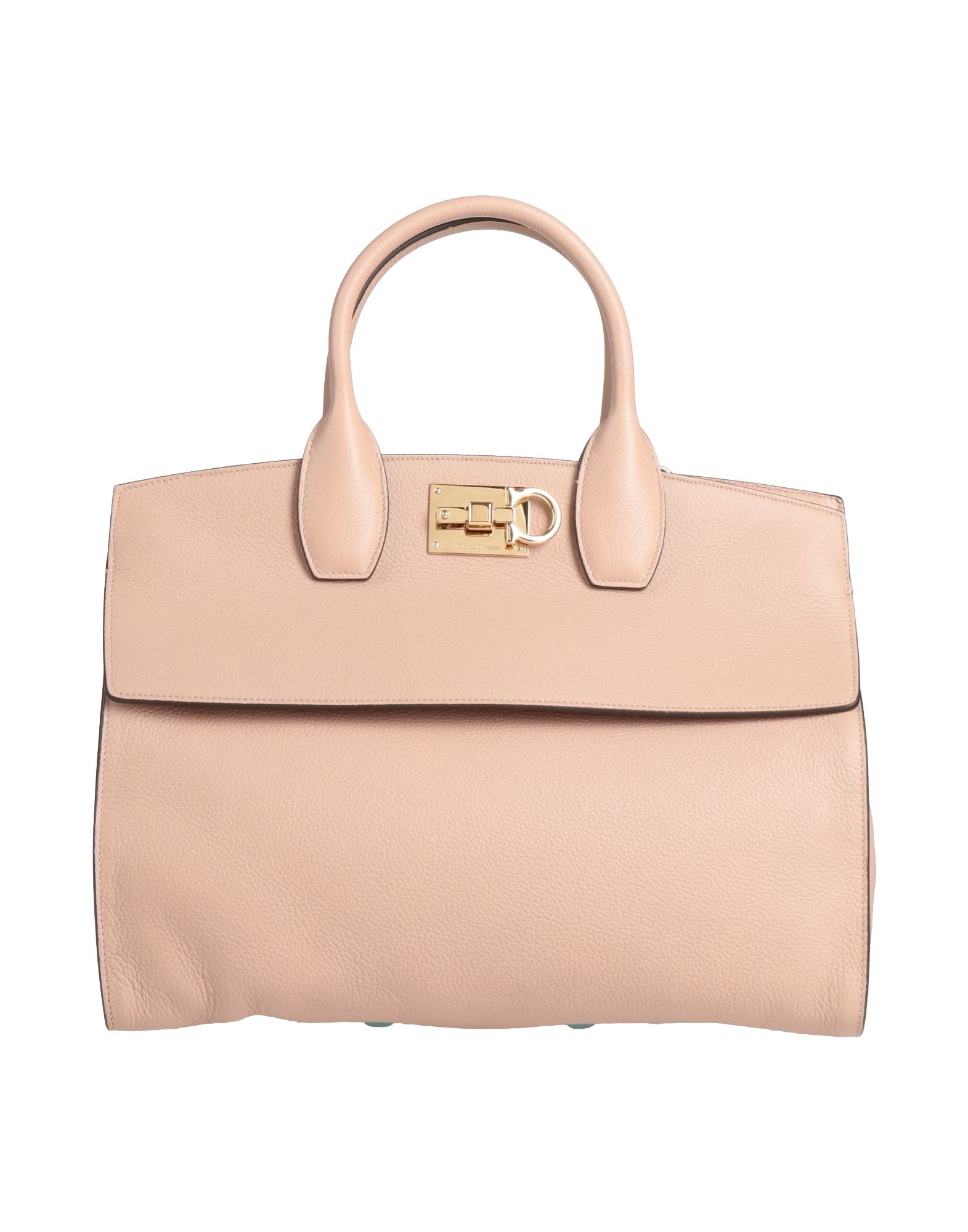 《セール開催中》FERRAGAMO レディース ハンドバッグ ペールピンク 牛革（カーフ）