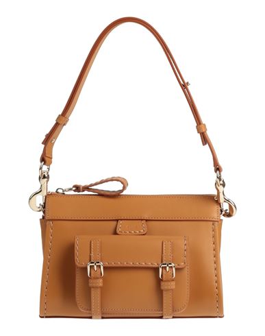 Chloé Woman Handbag Camel Size - Calfskin In Beige