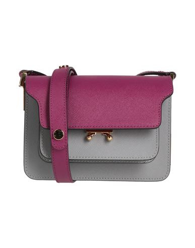 Marni Woman Cross-body Bag Light Grey Size - Bovine Leather, Steel, Brass In Grey