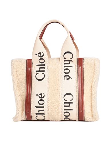 Chloé Woman Handbag Beige Size - Soft Leather, Textile Fibers In Sand