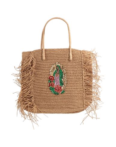 Amor Y Mezcal Woman Handbag Camel Size - Straw In Brown