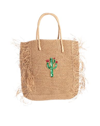 Amor Y Mezcal Woman Handbag Camel Size - Straw In Neutral