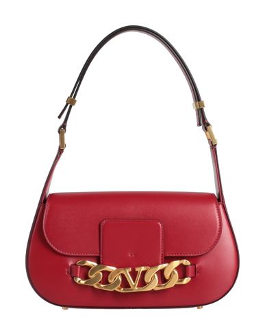 Valentino Garavani Woman Handbag Burgundy Size - Soft Leather In Red