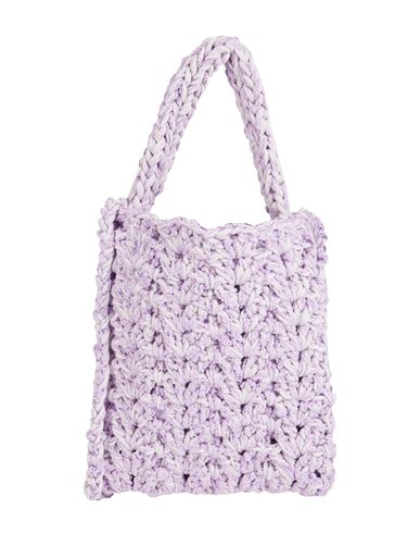 Marco Rambaldi Woman Shoulder Bag Lilac Size - Cotton, Linen, Polyamide In Purple