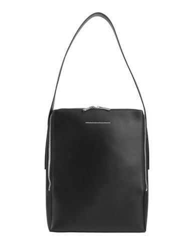 Mm6 Maison Margiela Woman Shoulder Bag Black Size - Soft Leather