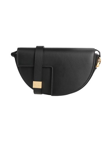 Patou Woman Shoulder Bag Black Size - Soft Leather In Black