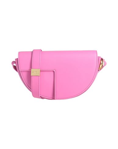 Shop Patou Woman Cross-body Bag Fuchsia Size - Soft Leather In Pink
