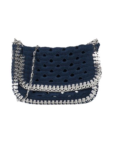 Rabanne Paco  Woman Handbag Navy Blue Size - Textile Fibers