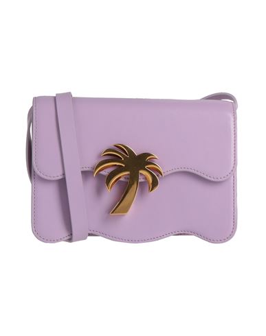 Shop Palm Angels Woman Cross-body Bag Lilac Size - Calfskin In Purple