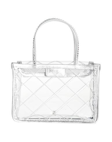 Shop Amina Muaddi Woman Handbag Transparent Size - Pvc - Polyvinyl Chloride, Textile Fibers