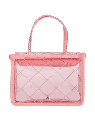 Amina Muaddi Woman Handbag Pink Size - Pvc - Polyvinyl Chloride, Textile Fibers