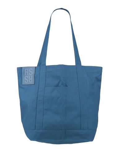 Raf Simons Man Shoulder Bag Slate Blue Size - Cotton