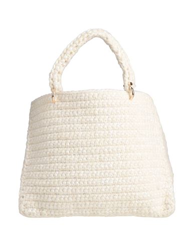 Chica Woman Handbag Ivory Size - Textile Fibers In White