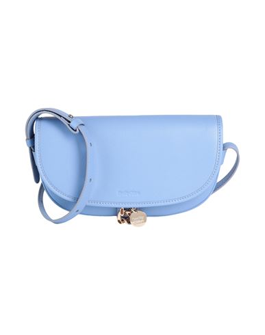 See By Chloé Woman Shoulder Bag Light Blue Size - Bovine Leather