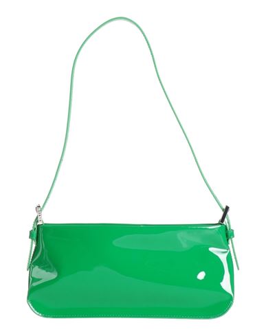Shop By Far Woman Shoulder Bag Green Size - Bovine Leather