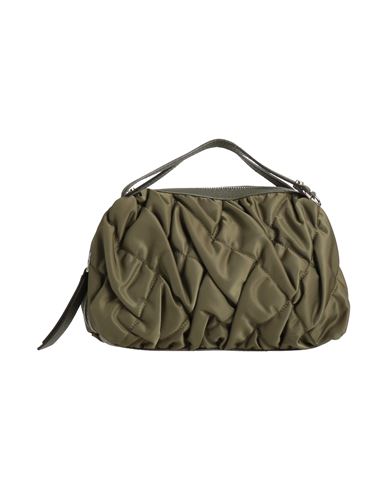 Gianni Chiarini Woman Handbag Military Green Size - Soft Leather, Textile Fibers