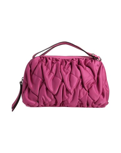 Gianni Chiarini Woman Handbag Fuchsia Size - Soft Leather, Textile Fibers In Pink