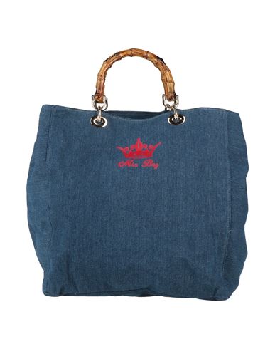 Shop Mia Bag Woman Handbag Blue Size - Cotton
