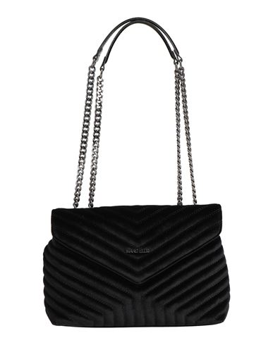 Marc Ellis Woman Shoulder Bag Black Size - Textile Fibers