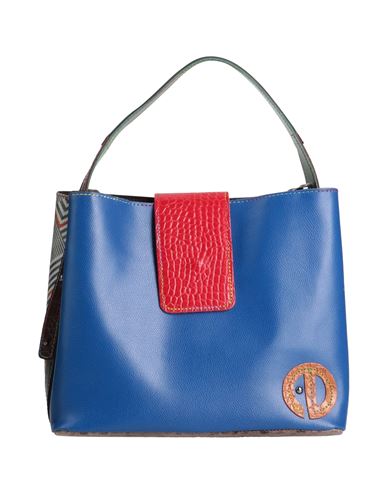 Ebarrito Woman Handbag Blue Size - Soft Leather