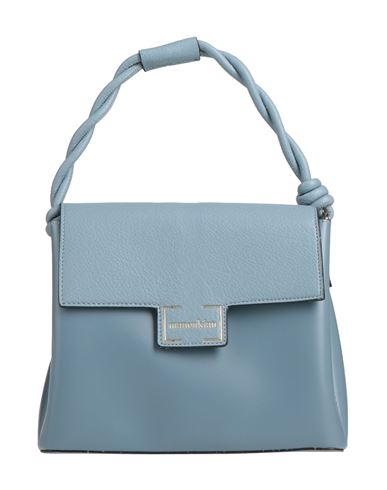 Manoukian Woman Handbag Pastel Blue Size - Pvc - Polyvinyl