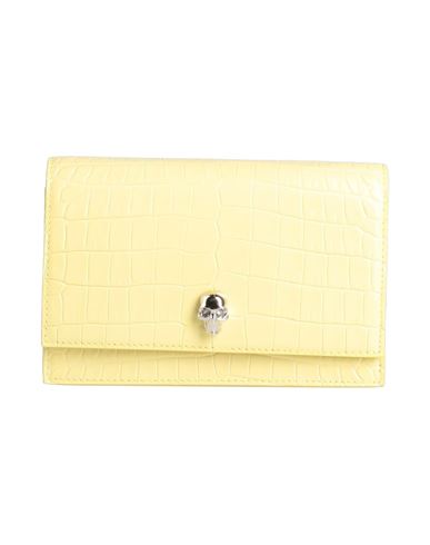 Alexander Mcqueen Woman Handbag Light Yellow Size - Soft Leather