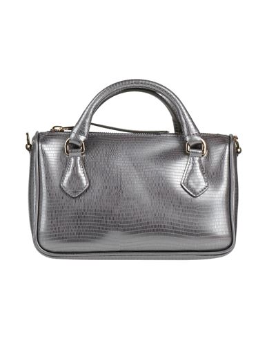 Gum Design Woman Handbag Lead Size - Textile Fibers In Grey