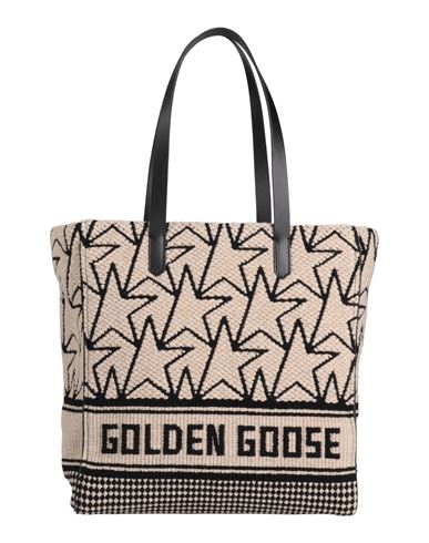 Golden Goose Woman Handbag Beige Size - Wool, Bovine Leather, Polyamide, Cotton