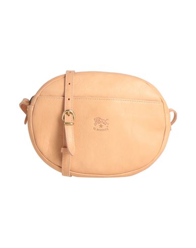 Il Bisonte Woman Cross-body Bag Camel Size - Soft Leather In Beige