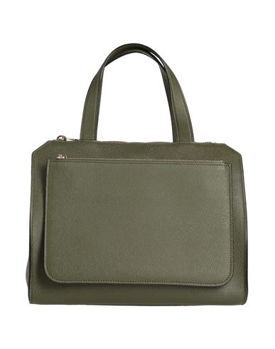 Valextra Woman Handbag Military Green Size - Calfskin