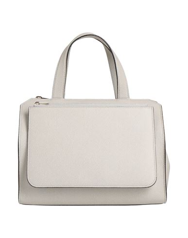 Valextra Woman Handbag Ivory Size - Calfskin In Grey