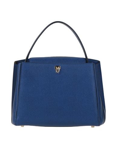 Valextra Woman Handbag Blue Size - Calfskin