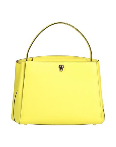 Valextra Woman Handbag Yellow Size - Calfskin