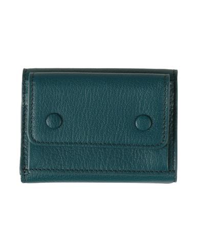 Maison Margiela Man Wallet Deep Jade Size - Bovine Leather In Green