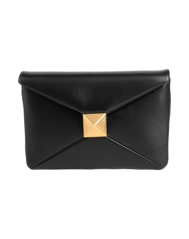 Shop Valentino Garavani Woman Handbag Black Size - Soft Leather