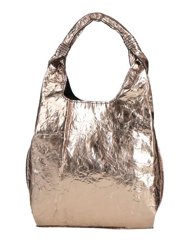 Anita Bilardi Woman Handbag Rose Gold Size - Textile Fibers