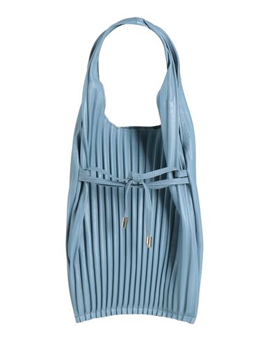 Anita Bilardi Woman Handbag Pastel Blue Size - Soft Leather