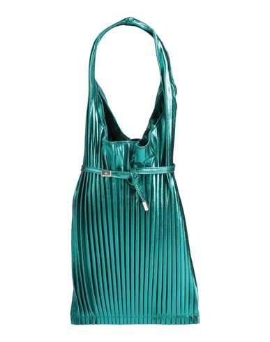 Anita Bilardi Woman Handbag Emerald Green Size - Shearling