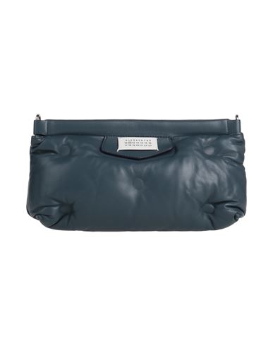 Maison Margiela Woman Handbag Slate Blue Size - Soft Leather In Navy Blue