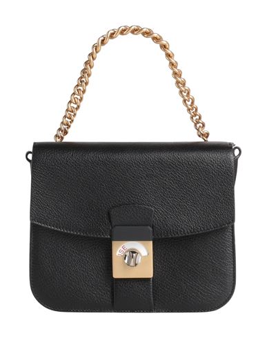 Maison Margiela Woman Handbag Black Size - Goat Skin, Cotton, Brass, Zinc, Metal