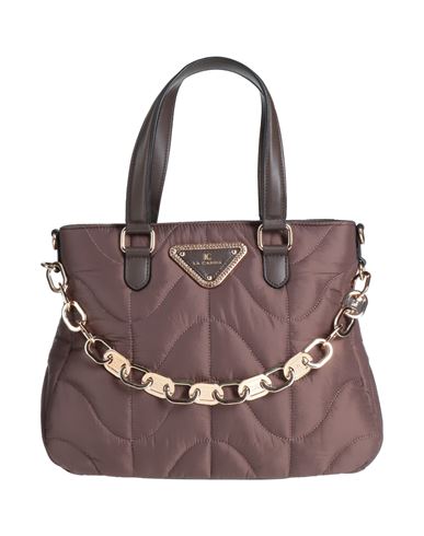 La Carrie Woman Handbag Dark Brown Size - Textile Fibers, Polyurethane