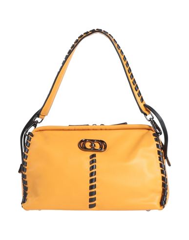 La Carrie Woman Handbag Ocher Size - Soft Leather In Yellow