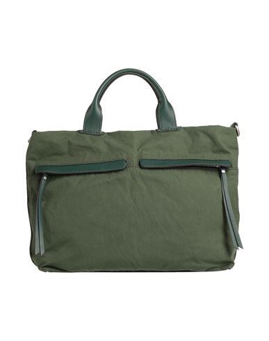 Gianni Chiarini Woman Handbag Dark Green Size - Textile Fibers, Soft Leather