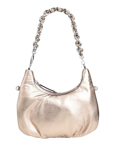 Gianni Chiarini Woman Shoulder Bag Platinum Size - Soft Leather In Grey