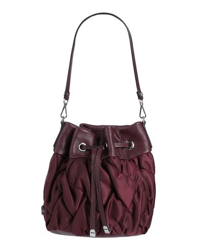 Gianni Chiarini Woman Handbag Burgundy Size - Soft Leather, Nylon In Red