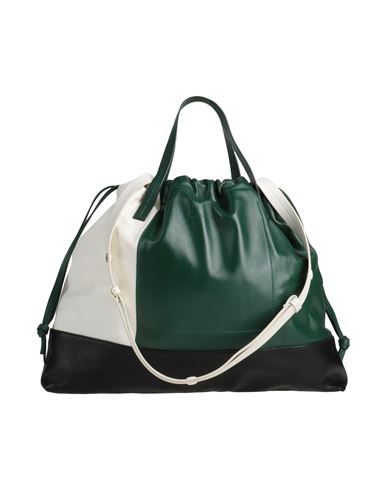 Plan C Woman Handbag Green Size - Calfskin In Green
