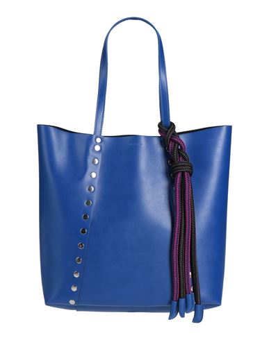 Shop Zanellato Woman Handbag Bright Blue Size - Textile Fibers